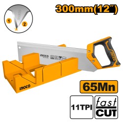 SCIE À DOS 300MM ET BOÎTE À...