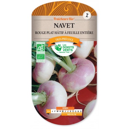 NAVET ROUGE PLAT HATIF A FEUILLE ENTIERE CAT2 NAVET ROUGE PLAT HATIF A FEUILLE ENTIERE CAT2
