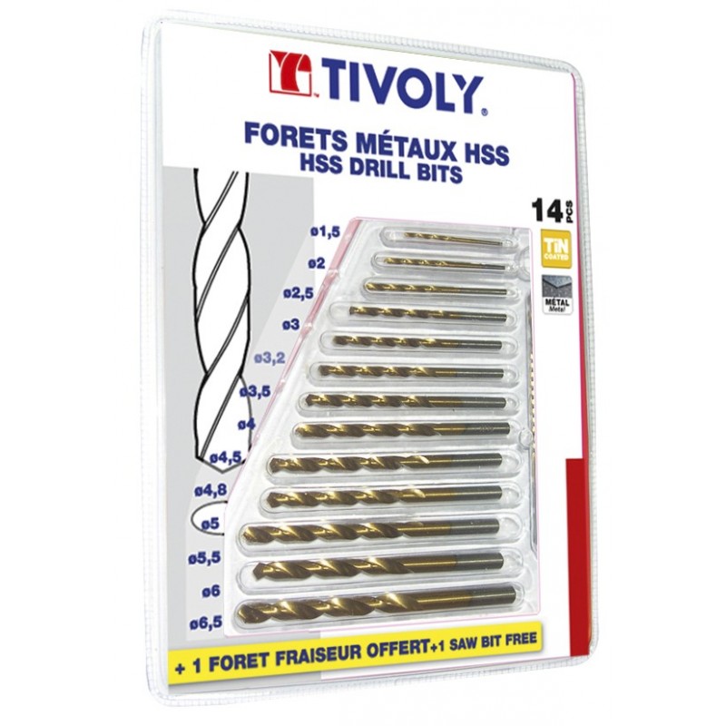 Coffret forets HSS laminés