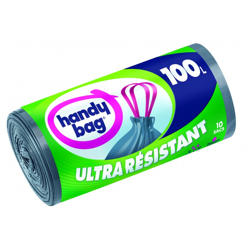 SACS POUBELLE ULTRA RÉSISTANTS 100L X10 - HANDY BAG