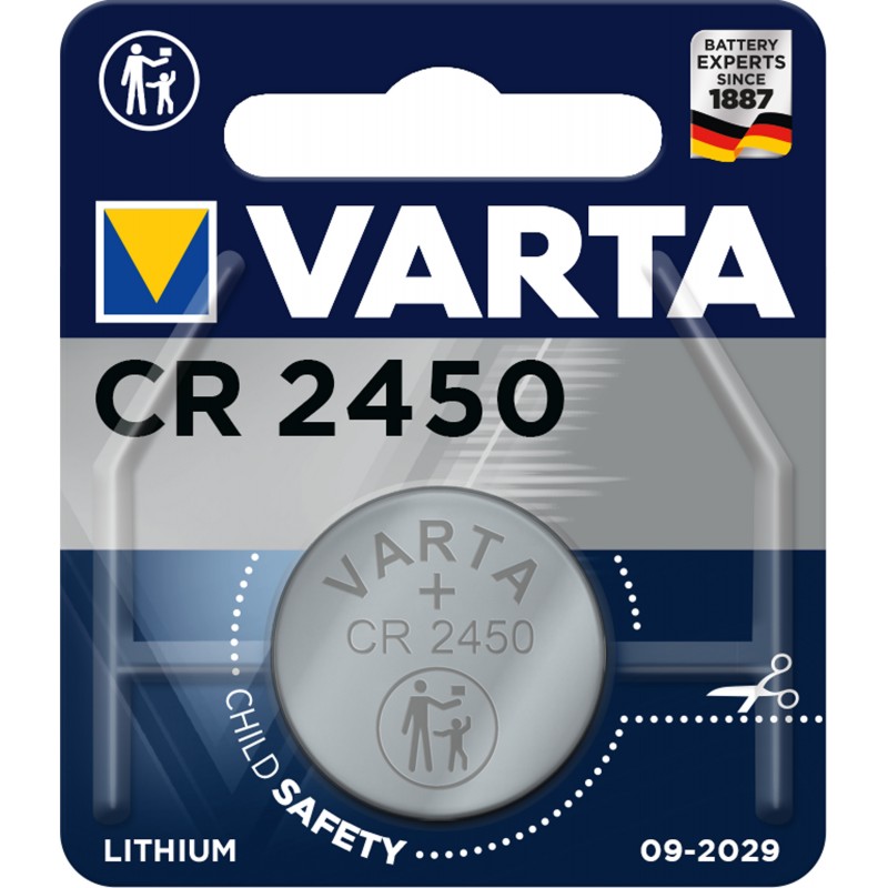 PILE X1 LITHIUM CR2450 3V - VARTA