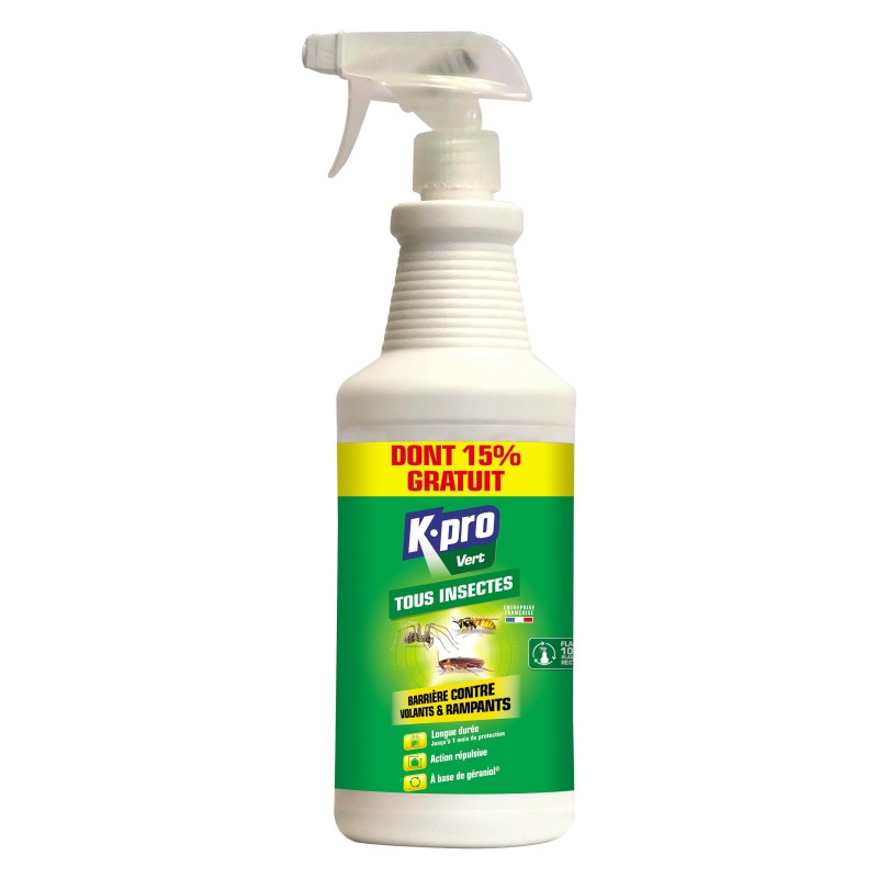 BARRIERE A INSECTES Spray anti-insectes rampants volants et acariens 1l pas  cher 