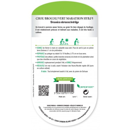 CHOU BROCOLI VERT MARATHON HYB. F1 CHOU BROCOLI VERT MARATHON HYB. F1