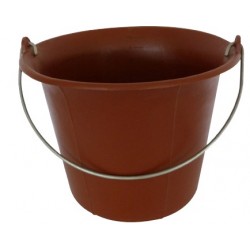 SEAU 11L ROUGE PLASTIQUE -...