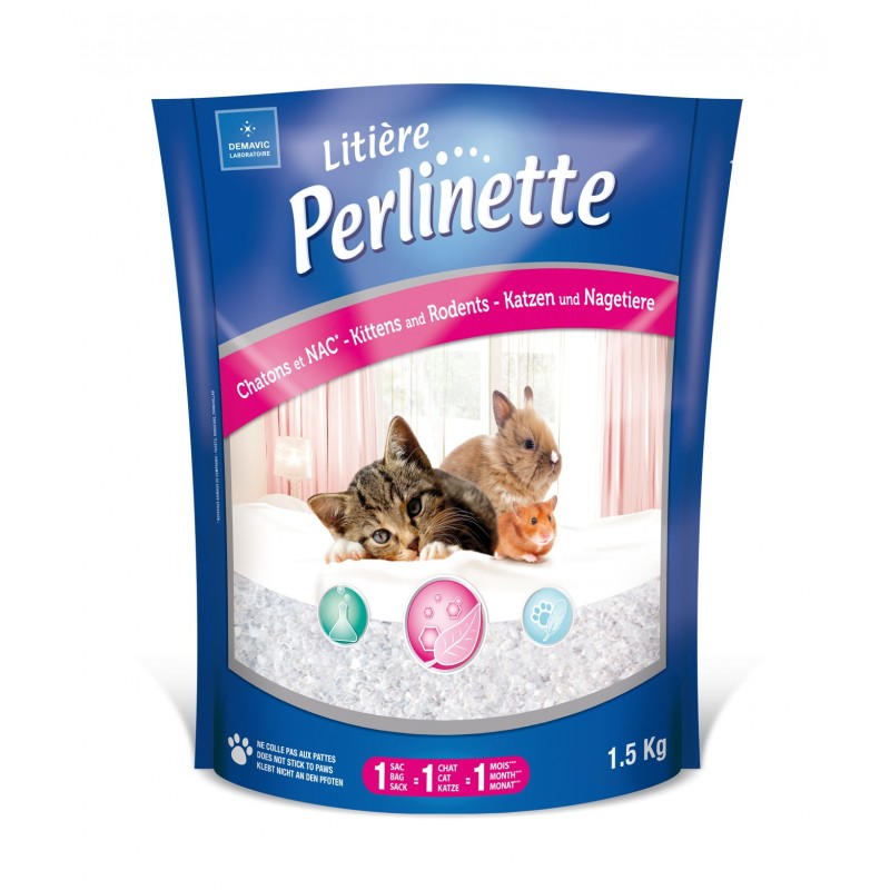 LITIERE CHATON NAC PERLINETTE MICRO GRANULES 1.5 KG