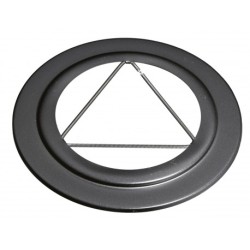 ROSACE ÉMAILLÉE NOIR Ø125MM...