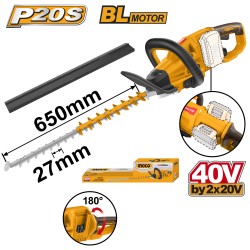 TAILLE-HAIE 65CM Ø27MM 40V...