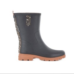 DEMI-BOTTE MEGAN NOIR -...