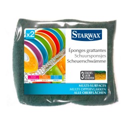 LOT DE 2 EPONGES GRATTANTES...