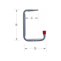 CROCHET MUR ET PLAFOND 18MM